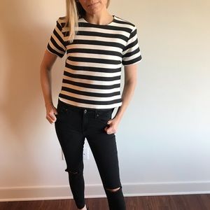 Kate Spade Black & White top